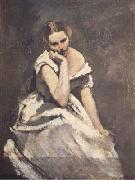 Jean Baptiste Camille  Corot La melancolie (mk11) USA oil painting reproduction